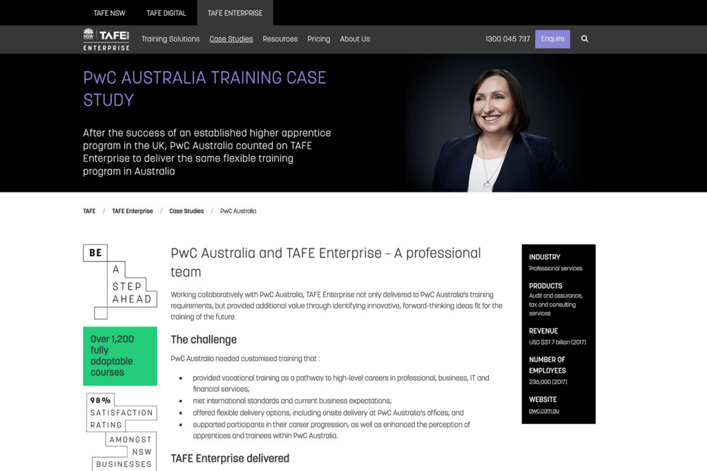 Case study page